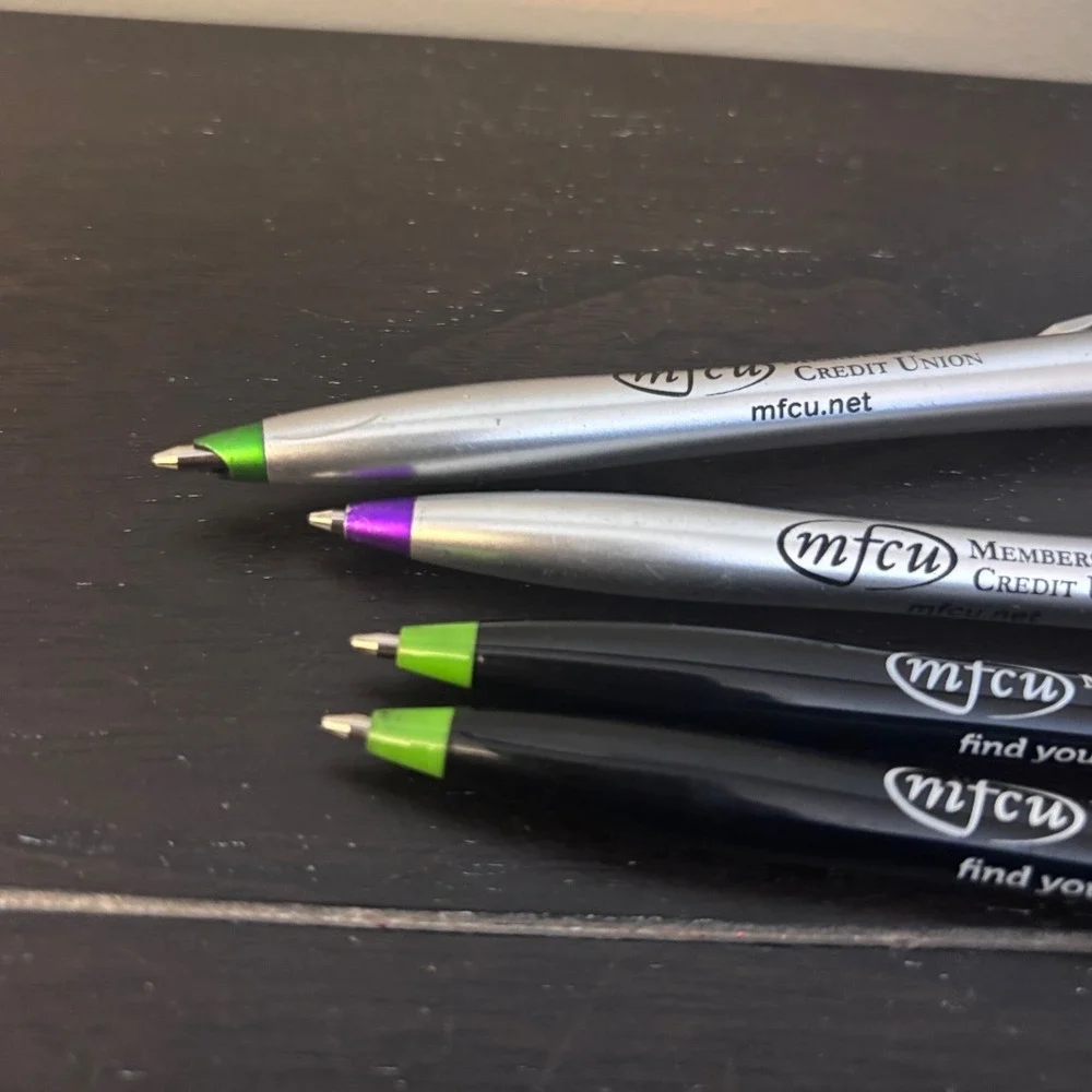 Members First Credit Union‎ | MFCU Pens | Set of 4 | Promotional | Two Working
